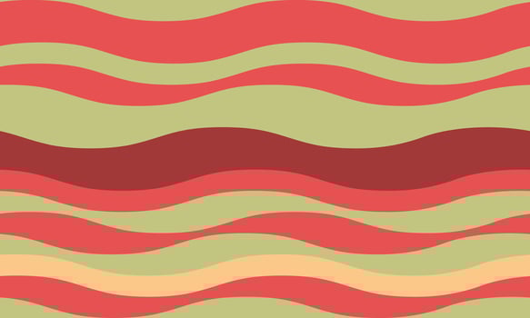 Abstract wavy stripes background. Vibrant, retro color palette evokes feelings of warmth and energy. Ideal for website banners, social media, packaging, or textile design. vector