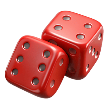 wonderful artistic A pair of red dice showing snake eyes authentic png
