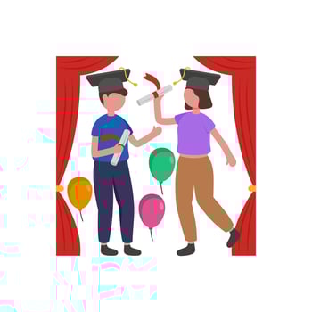 Celebrate Academic Achievement Proudly vector