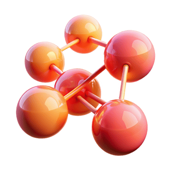 elegant classic An abstract representation of human connection, using interconnected, glowing orbs in shades of pink and red, with a warm, romantic lighting. Emotional Art style original png
