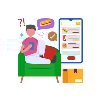 Order Food from Online Platforms vector