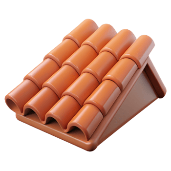 serene contemporary Roof tile, clay, terracotta professional png