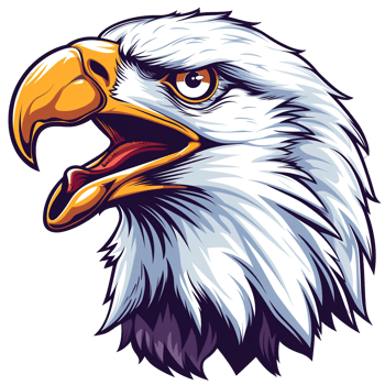A Detailed Illustration Depicting The Side Profile Of An Eagle png