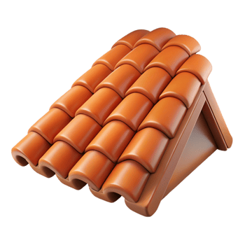 stunning creative Roof tile, clay, terracotta high resolution png