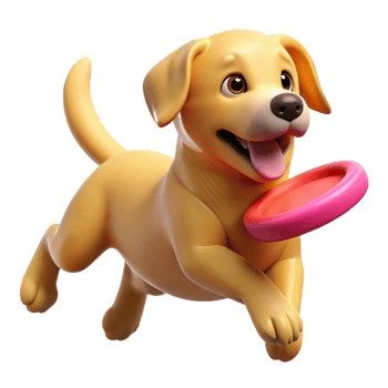 magnificent rustic A playful golden retriever puppy catching a frisbee in mid-air, vibrant colors, action photography style detailed png