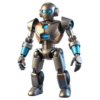 elegant contemporary Robotic exoskeleton, heavy plating, power assist 4K png
