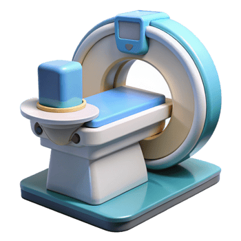 extraordinary vintage Advanced medical scanner with diagnostic display premium png
