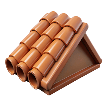 beautiful contemporary Roof tiles, clay, terracotta, high quality png