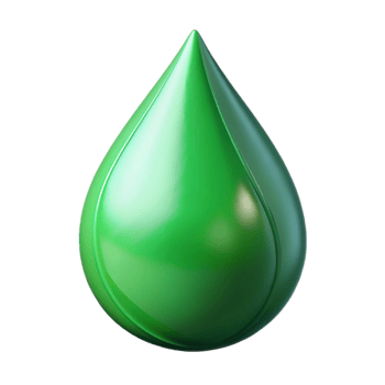 vibrant abstract A single raindrop on a green leaf, reflecting the surrounding environment, macro photography, realistic rendering authentic png