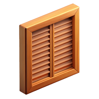 elegant modern Window shutter, wooden, louvered, exclusive png
