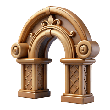 impressive vintage Architrave, decorative, wooden, high quality png