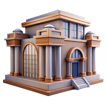 vibrant abstract Art Deco building geometric facade detail professional png