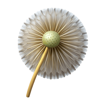 magnificent vintage Portrait of a little girl wearing a flower crown, holding a dandelion, lit by golden hour sunlight, in a whimsical style genuine png