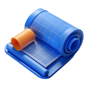 elegant modern Architectural blueprint rolled up exclusive png