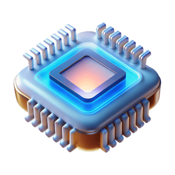 beautiful abstract A single, bioluminescent microchip, intricately patterned, emitting a soft, ethereal glow, rendered in a photorealistic style with extreme close-up original png