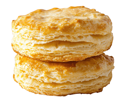 Freshly baked golden biscuits with flaky texture, perfect for any meal. These delicious treats are ideal for breakfast or as side dish png