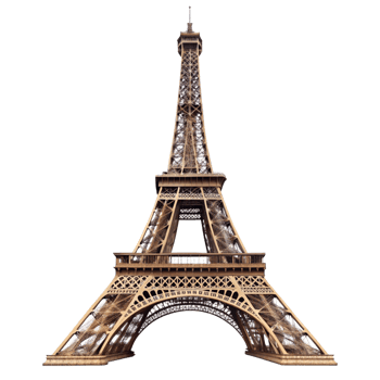 A Stunning Isolated Image of the Eiffel Tower in Paris France png