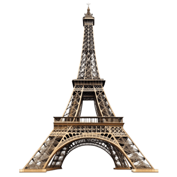 A Stunning View of the Eiffel Tower in Paris France png