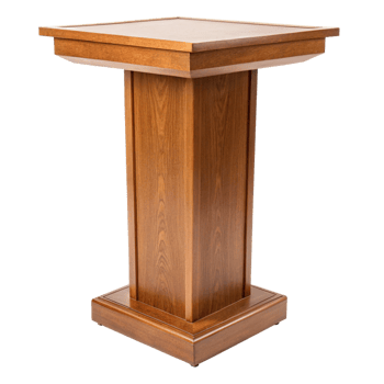 Elegant Wooden Lectern Stand for Presentations and Speeches png