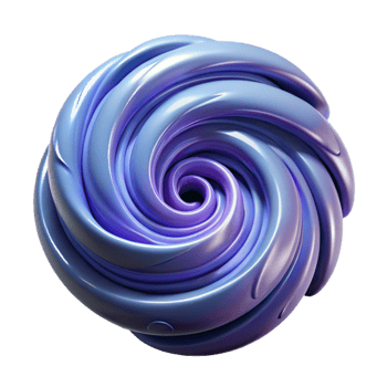 vibrant minimalist Charybdis, swirling vortex monster, high resolution png