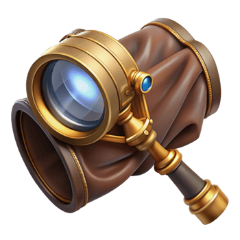 extraordinary vintage A Steampunk Monocle with a Magnifying Glass 4K png