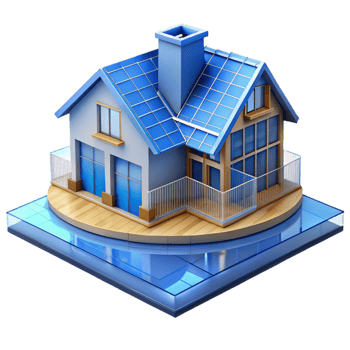 elegant contemporary Blueprint of a residential house high resolution png