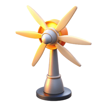 wonderful vintage A wind turbine generating electricity, dynamic motion blur, sunset lighting, renewable energy style original png