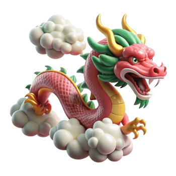 dramatic traditional A Benevolent Chinese Dragon Soaring original png