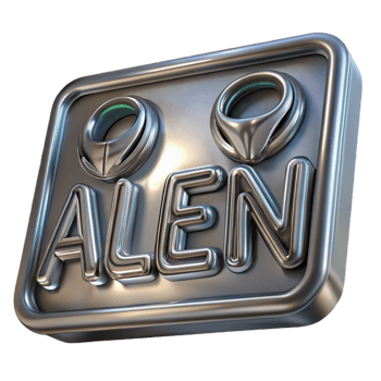 vibrant creative Intricate alien writing on a metallic tablet exclusive png