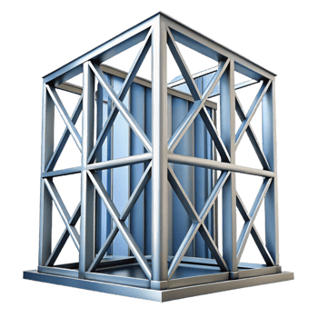 elegant creative Skyscraper steel frame structural element exclusive png