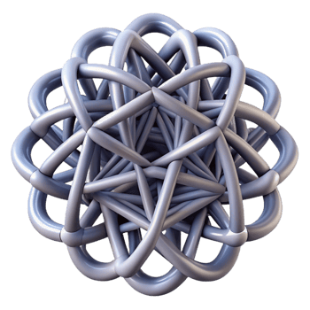 serene creative A complex network of interwoven lines and curves, forming an intricate, abstract pattern, in a minimalist, line art style high resolution png