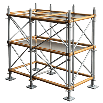 vibrant classic Scaffolding, metal, construction, authentic png