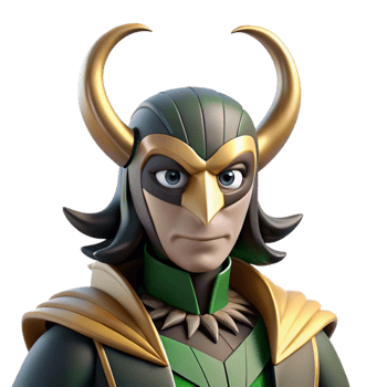 magnificent minimalist stunning artistic A Cunning Loki Transforming Into a Raven detailed original png
