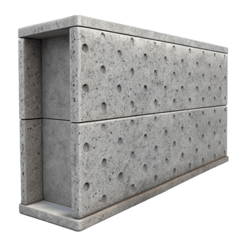 serene rustic Concrete wall section, textured, exclusive png