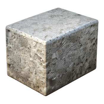 stunning creative Concrete block, textured surface, high resolution png