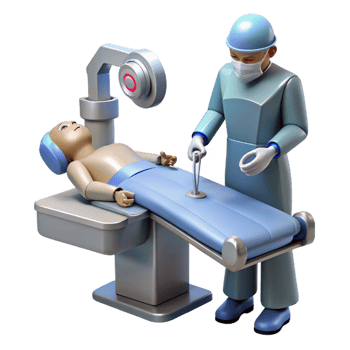 dramatic artistic vibrant abstract A Robotic Surgeon Performing an Operation original premium png