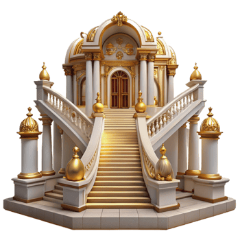 wonderful traditional Baroque Palace Opulent Gold Detailing high resolution png