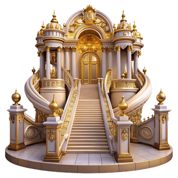 extraordinary modern Baroque Palace Opulent Gold Detailing exclusive png