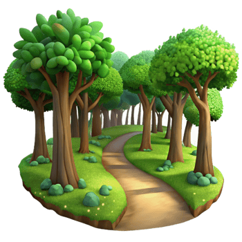 wonderful modern Winding Dirt Path Through Lush genuine png