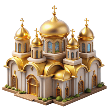 serene creative stunning classic Byzantine Cathedral Mosaics Gold Intricate premium high resolution png