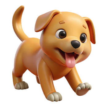 extraordinary creative serene abstract A Playful Puppy Chasing Its Tail Bright authentic professional png