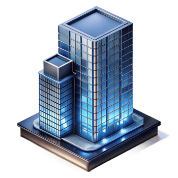impressive minimalist dramatic rustic A Sleek Modern Glass and Steel Office high quality detailed png