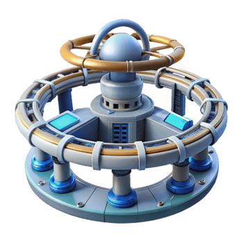 wonderful modern vibrant traditional A Space Station with Rotating Rings and high resolution premium png