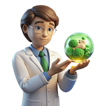 magnificent traditional A Scientist in a Lab Coat Examining a exclusive png