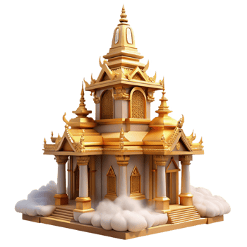 extraordinary classic A Traditional Thai Temple with Intricate professional png