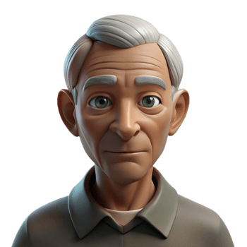 stunning creative Portrait of an Elderly Man with Deep 4K png