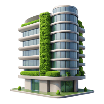 beautiful rustic Bio Integrated Skyscraper Living Walls high quality png