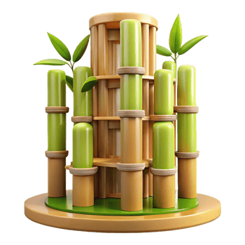 beautiful traditional Bamboo Skyscraper Sustainable high quality png