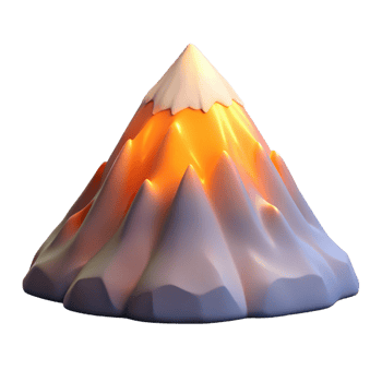 beautiful rustic A Snow Covered Mountain Peak at Sunrise premium png