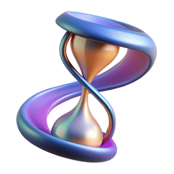 stunning creative An abstract representation of time, using flowing lines and changing colors, with dynamic lighting and a conceptual style genuine png
